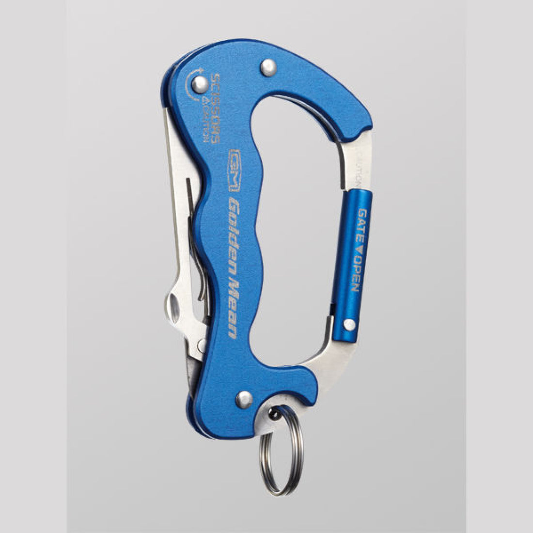 Golden Mean GM KARABINER SCISSORS H90 x W52mm : 63g #BLUE fishing accessory