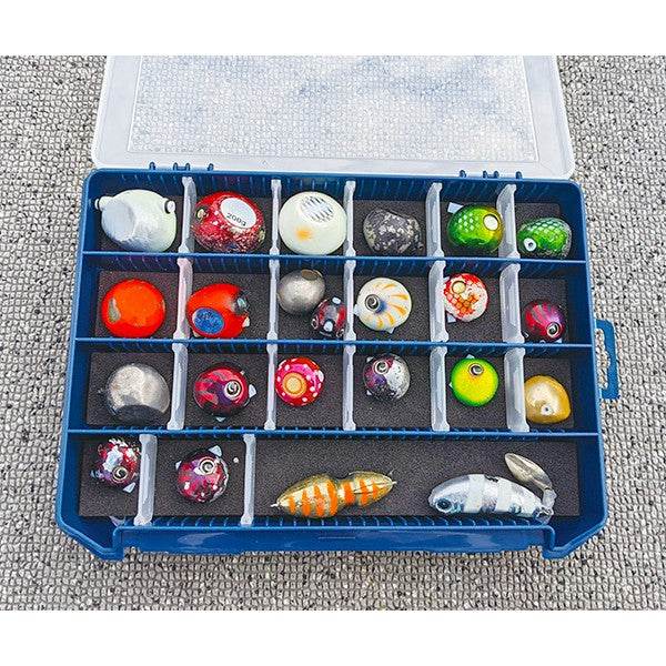Golden Mean GM MULTI SINKER CASE 255×190×40mm Lid clear/Bottom navy - Britannic Trade