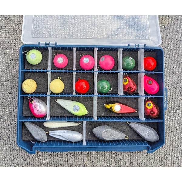Golden Mean GM MULTI SINKER CASE 255×190×40mm Lid clear/Bottom navy - Britannic Trade