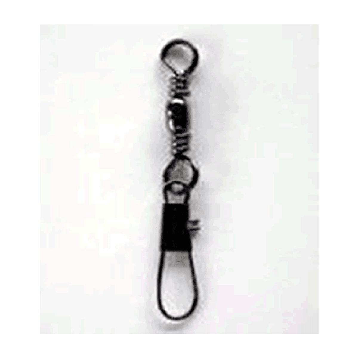 NT SWIVEL BRASS BARREL SWIVEL WITH INTERLOCK SNAP #3 (4 pcs/pack) BLACK - Britannic Trade