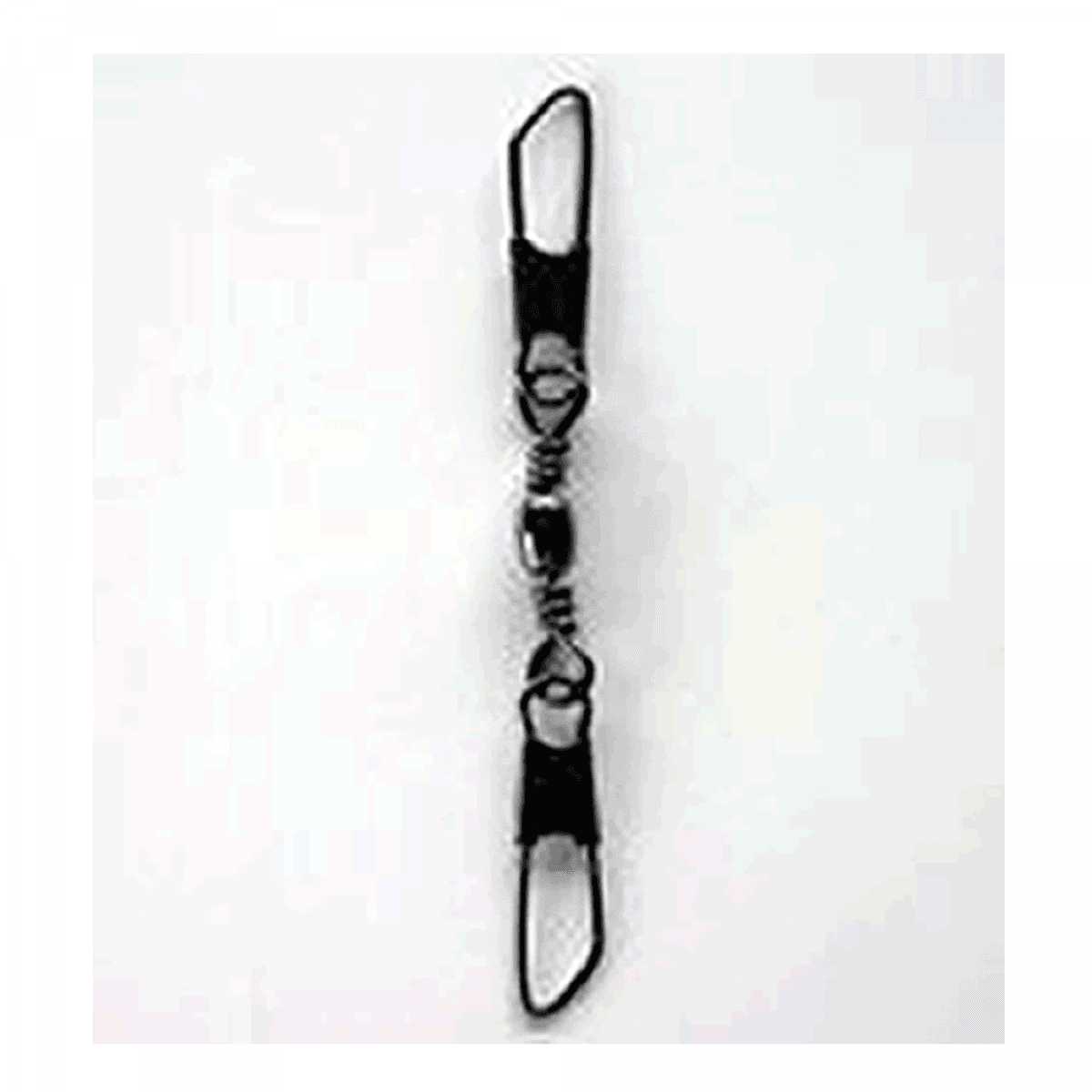 NT SWIVEL BRASS BARREL SWIVEL WITH DOUBLE SAFETY SNAP #11 (8 pcs/pack) BLACK - Britannic Trade