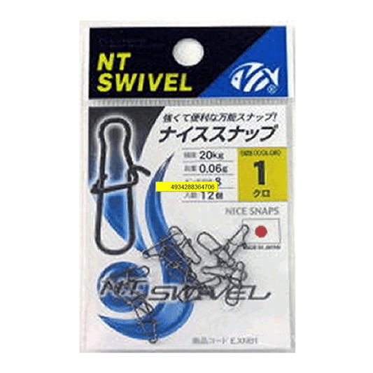 NT SWIVEL STAINLESS STEEL NICE SNAP #00 (10 pcs/pack) STAINLESS - Britannic Trade