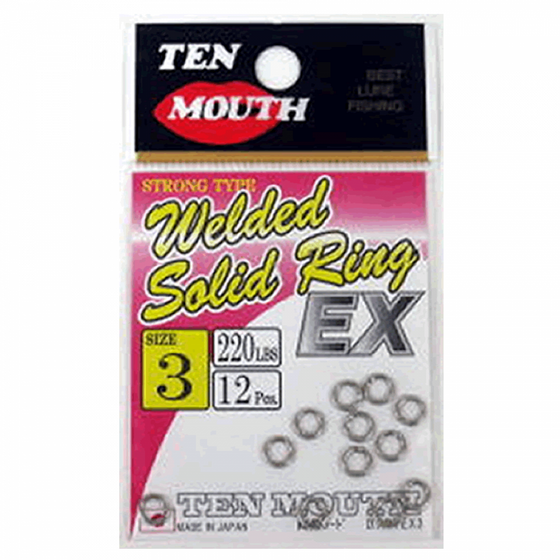 NT SWIVEL WELDED SOLID RING EX #4 (11 pcs/pack) STAINLESS fishing terminal tackle