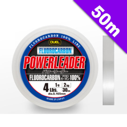 DUEL POWERLEADER FC FLUOROCARBON #30 (100 lb) - 50m H3347 Natural Clear