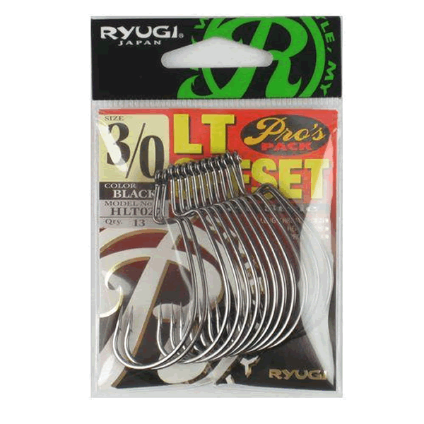 RYUGI LT OFFSET #3/0 (11 pcs/pack) BLACK fishing terminal tackle
