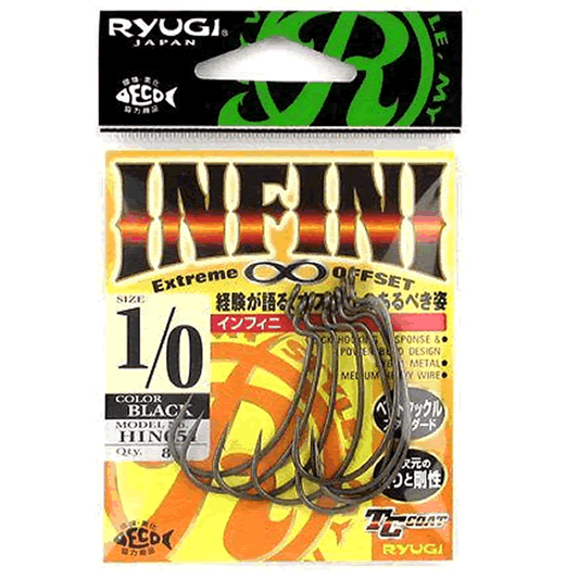 RYUGI INFINI #1/0 (8 pcs/pack) TC BLACK