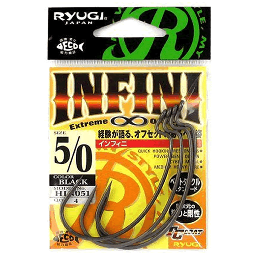RYUGI INFINI #5/0 (4 pcs/pack) TC BLACK