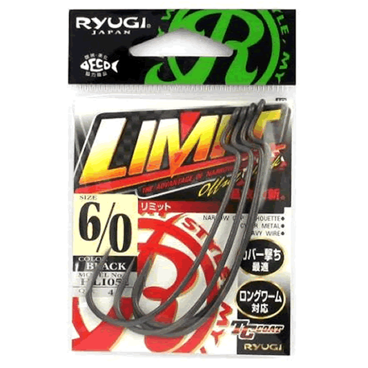 RYUGI LIMIT #6/0 (4 pcs/pack) TC BLACK