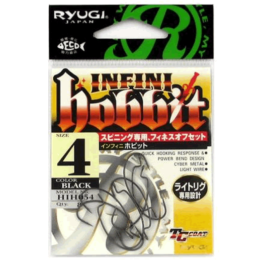 RYUGI INFINI HOBBIT #4 (8 pcs/pack) TC BLACK