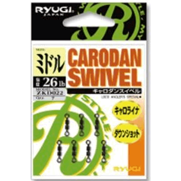 RYUGI CARODAN SWIVEL MIDDLE #18 (7 pcs/pack) fishing terminal tackle
