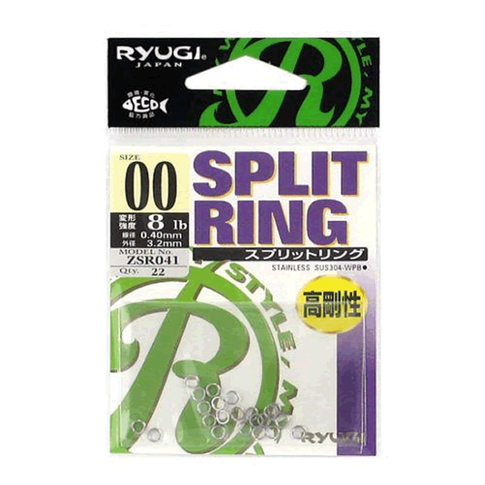 RYUGI R-SPLIT RING #00 (22 pcs/pack)