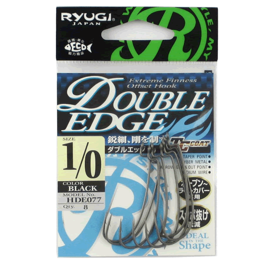 RYUGI DOUBLE EDGE #1/0 (8 pcs/pack) TC BLACK