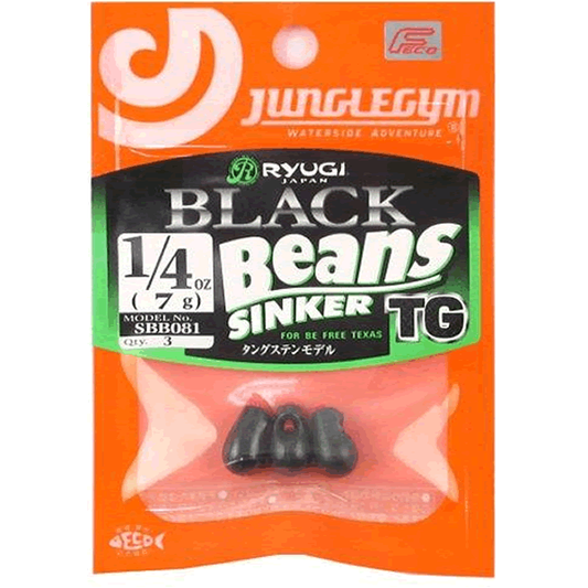 RYUGI BLACK BEANS SINKER TG 1/4oz(7g) (3 pcs/pack)