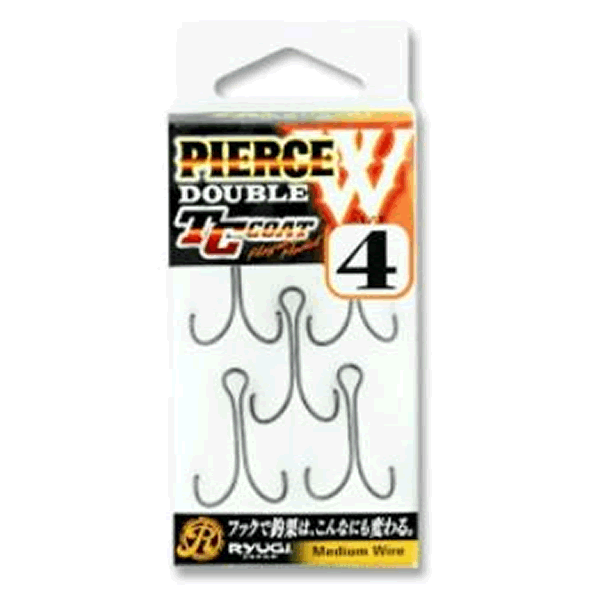 RYUGI PIERCE DOUBLE #4 (5 pcs/pack) TC BLACK fishing terminal tackle