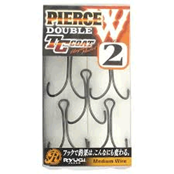 RYUGI PIERCE DOUBLE #2 (5 pcs/pack) TC BLACK fishing terminal tackle