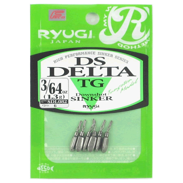 RYUGI DS DELTA TG 3/64 (1.3g) (6 pcs/pack) fishing terminal tackle