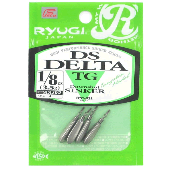 RYUGI DS DELTA TG 1/8oz (3.5g) (4 pcs/pack) fishing terminal tackle