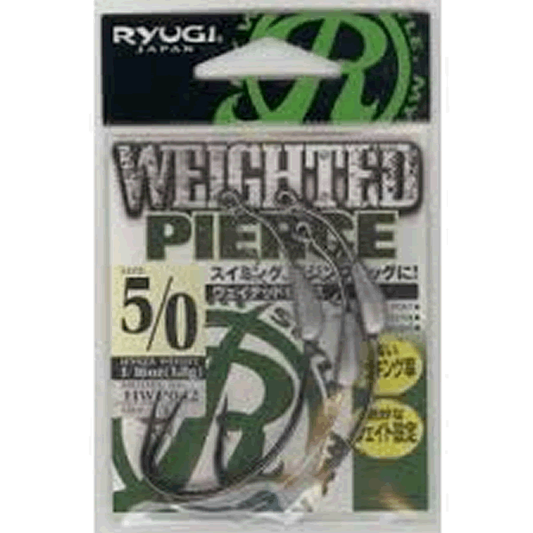 RYUGI WEIGHTED PIERCE #5/0+ : 1/16oz (1.8g) (3 pcs/pack) TC BLACK