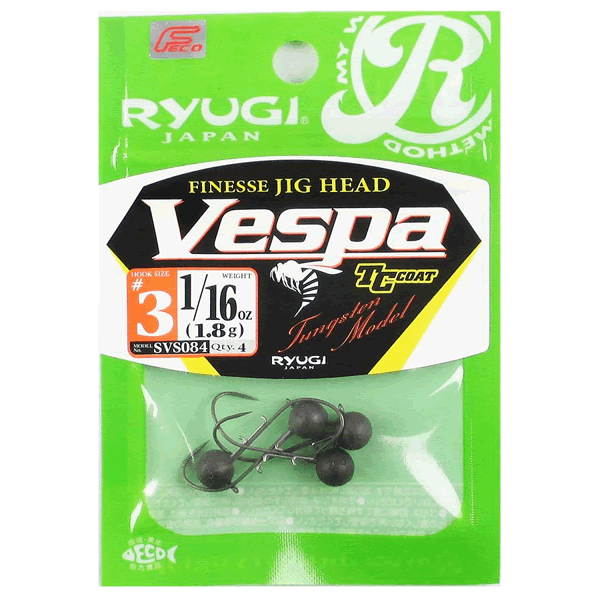 RYUGI VESPA #3 1.8(1/16) (4 pcs/pack) fishing terminal tackle