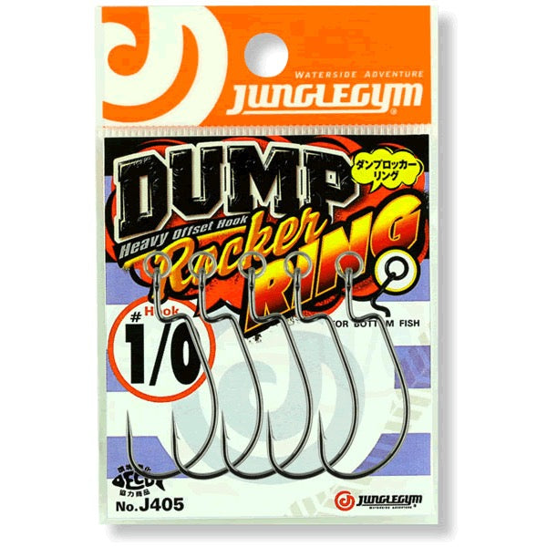JUNGLEGYM DUMP ROCKER RING #3/0 (4 pcs/pack) BLACK fishing terminal tackle