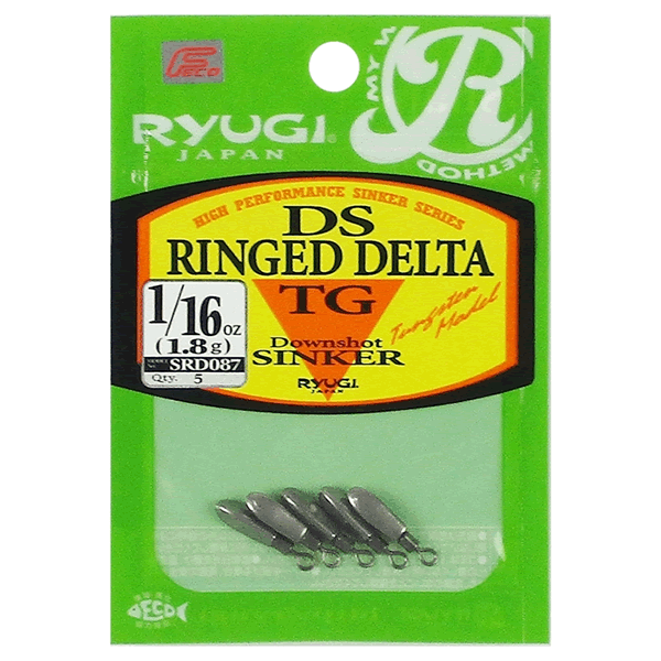 RYUGI DS RINGED DELTA TG 1/16oz (1.8g) (5 pcs/pack) fishing terminal tackle