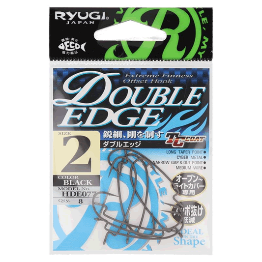 RYUGI DOUBLE EDGE #2 (8 pcs/pack) TC BLACK