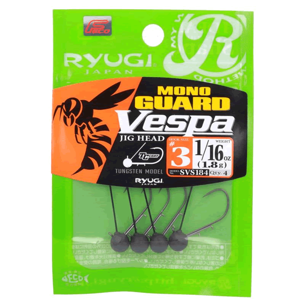RYUGI MONO GUARD VESPA #3 1/16oz(1.8g) (4 pcs/pack) fishing terminal tackle