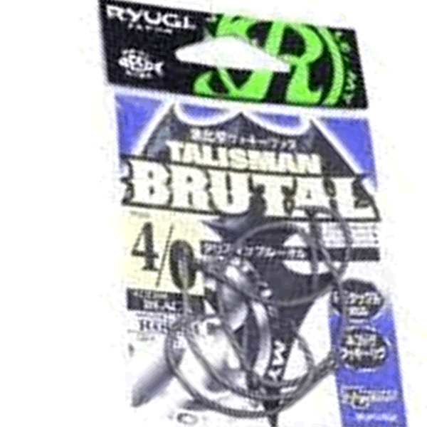 RYUGI TALISMAN BRUTAL #4/0 (5 pcs/pack) TC BLACK fishing terminal tackle