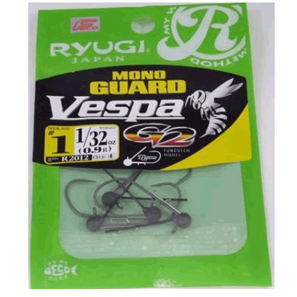 RYUGI MONO GUARD VESPA G2 #1 1/32oz(0.9g) (4 pcs/pack) fishing terminal tackle
