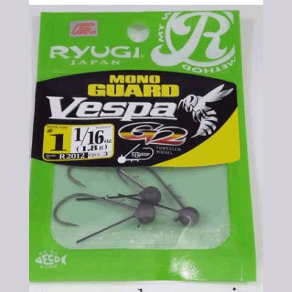 RYUGI MONO GUARD VESPA G2 #1 1/16oz(1.8g) (3 pcs/pack) fishing terminal tackle