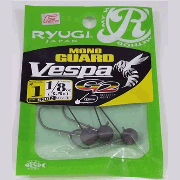 RYUGI MONO GUARD VESPA G2 #1 1/8oz(3.5g) (3 pcs/pack) fishing terminal tackle