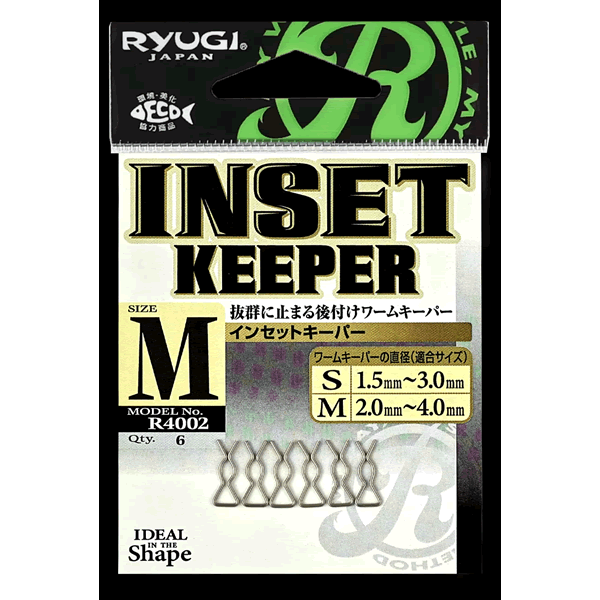 RYUGI INSET KEEPER M (6 pcs/pack) fishing terminal tackle