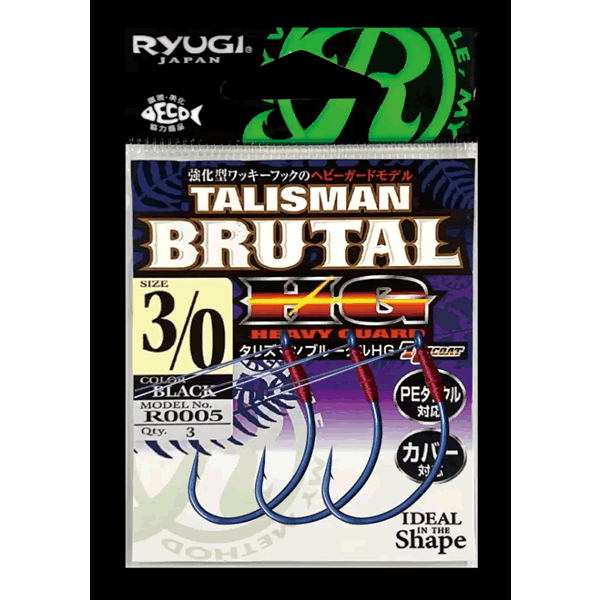 RYUGI TALISMAN BRUTAL HG #3/0 (3 pcs/pack)