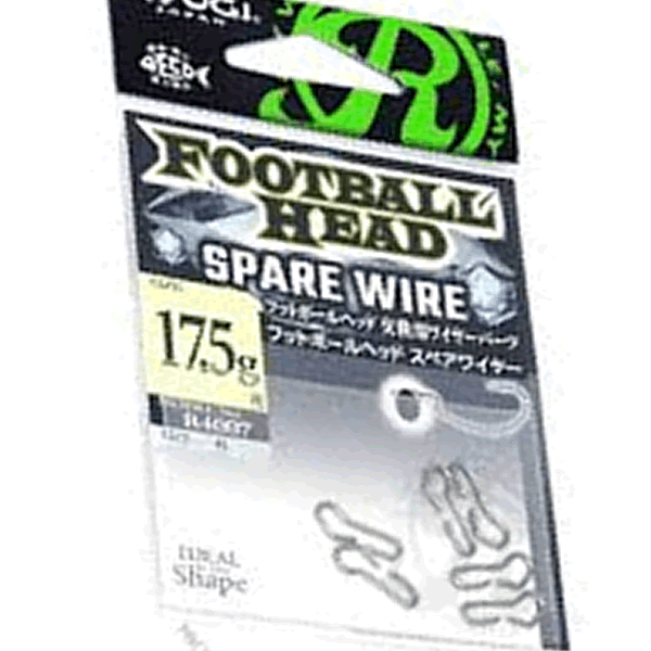 RYUGI FOOTBALL HEAD SPARE WIRE 17.5g (6 pcs/pack) fishing terminal tackle