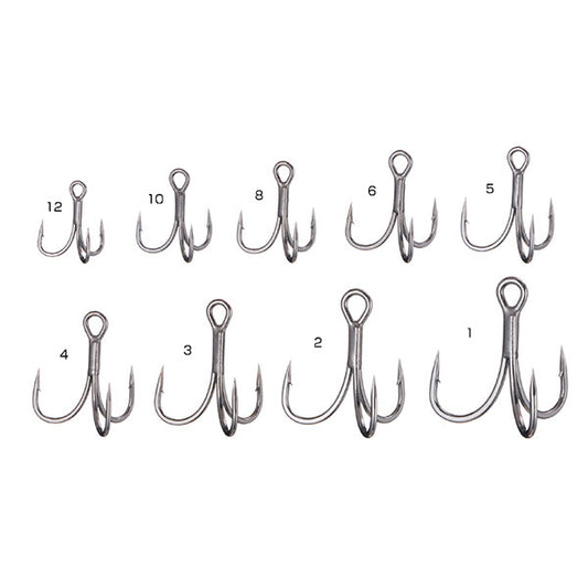 Shout! STRAIGHT POINT TREBLE 13 #1 (1.79g) (6 pcs/pack) 213SS SILVER