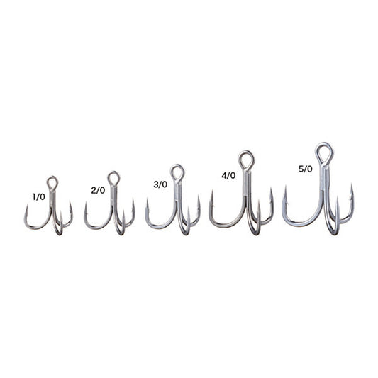 Shout! STRAIGHT POINT TREBLE 33 #5/0 (12.4g) (5 pcs/pack) 233SS SILVER