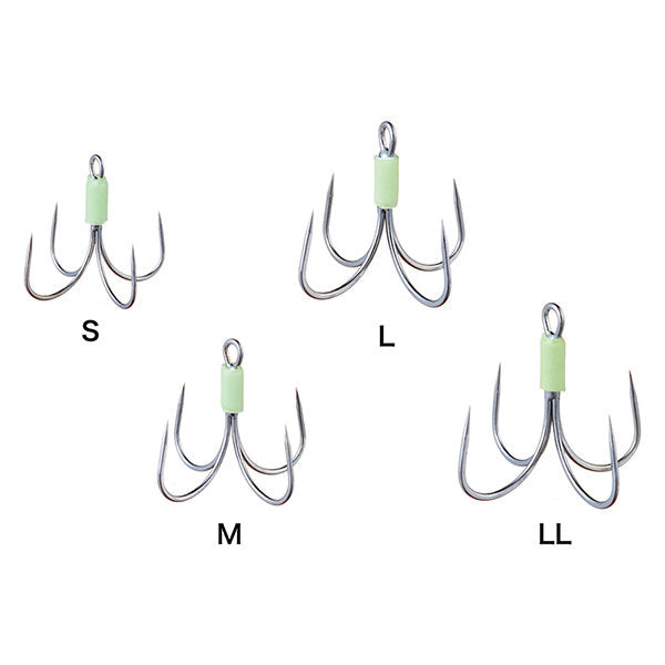 Shout! GLOW QUAD 15 L (4 pcs/pack) 215GQ SILVER fishing terminal tackle