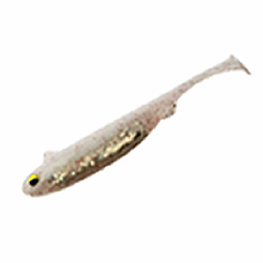 MAGBITE SNATCH BITE SHAD 3" (5 pcs/pack) 05 GINHARA WHITE