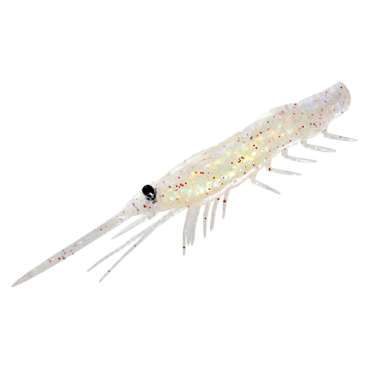 MAGBITE SNACH BITE SHRIMP 2.5" (6 pcs/pack) 05 CLEAR HOLO SHRIMP