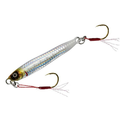 MAGBITE IWASHI JIG 30g 02 SILVER GLOW TAIL