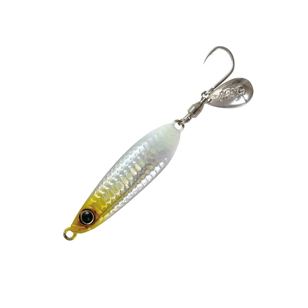 MAGBITE IWASHI JIG KOTSUBU 40g W59 x H14mm 02 SILVER GLOW TAIL