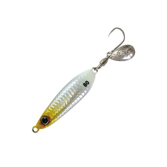 MAGBITE IWASHI JIG KOTSUBU 80g 73×18ｍｍ 02 SILVER GLOW TAIL