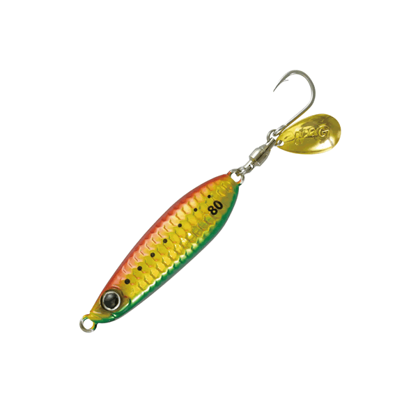 MAGBITE IWASHI JIG KOTSUBU 80g W73 x H18mm 03 AKA MIDOKIN saltwater fishing lure