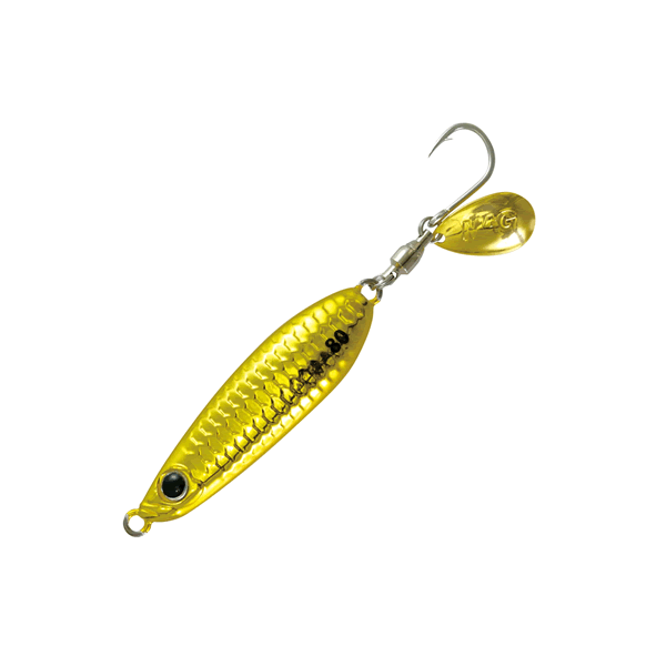 MAGBITE IWASHI JIG KOTSUBU 80g W73 x H18mm 04 WAGAMAMA GOLD saltwater fishing lure
