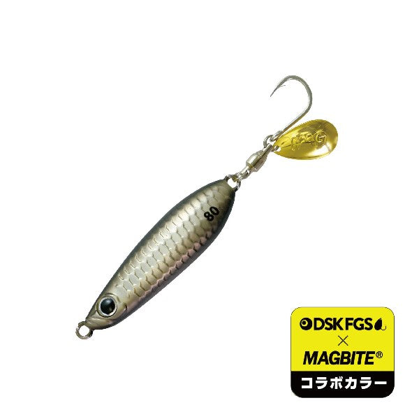 MAGBITE IWASHI JIG KOTSUBU 80g 73×18ｍｍ 06 BLACK GHOST saltwater fishing lure