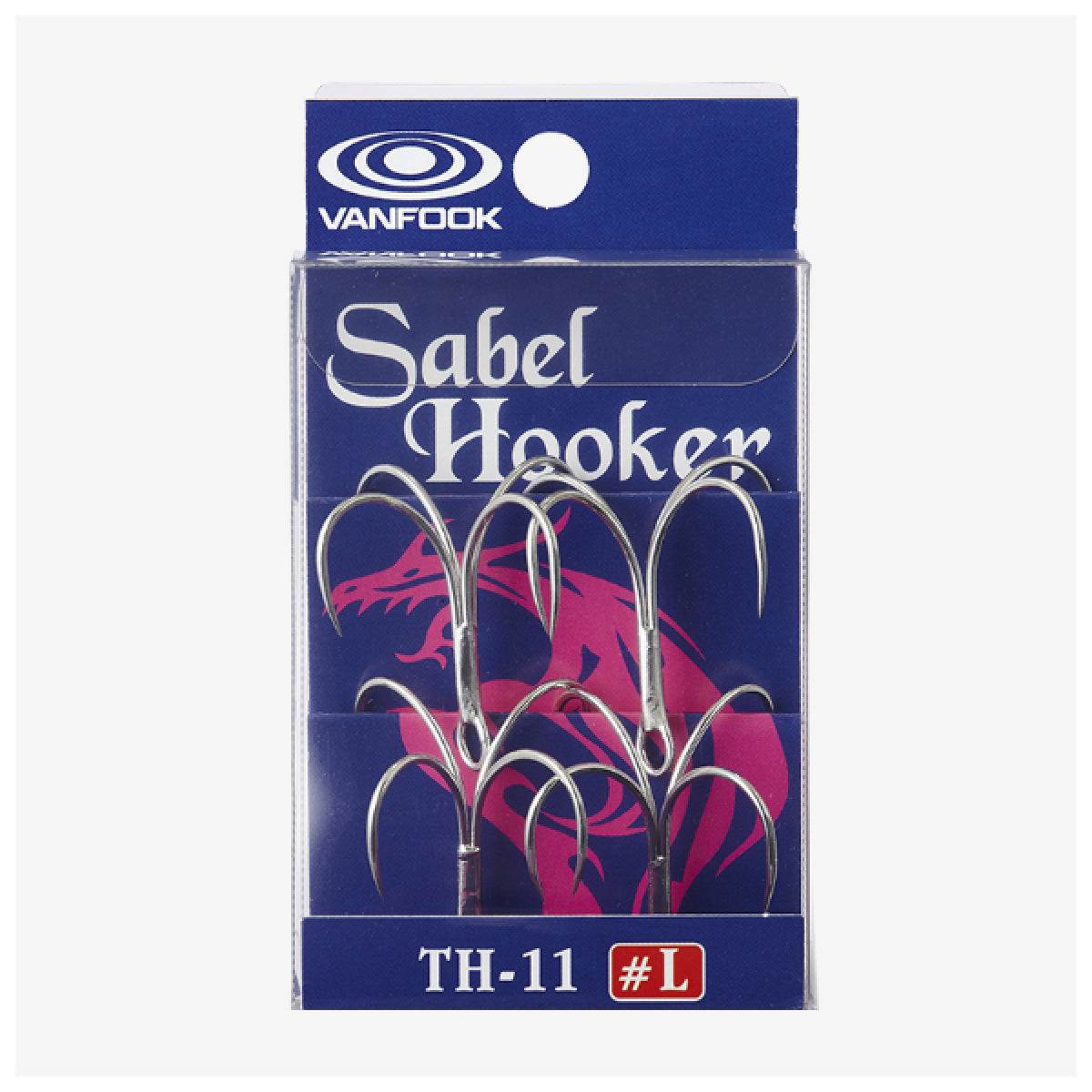 VANFOOK TH-11 SABEL HOOKER #S (5 pcs/pack) SILVER - Britannic Trade