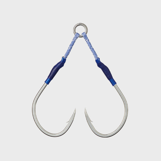 VANFOOK JST-44 JIGEN SHORT TWIN #2/0 (2 pcs/pack) SILVER