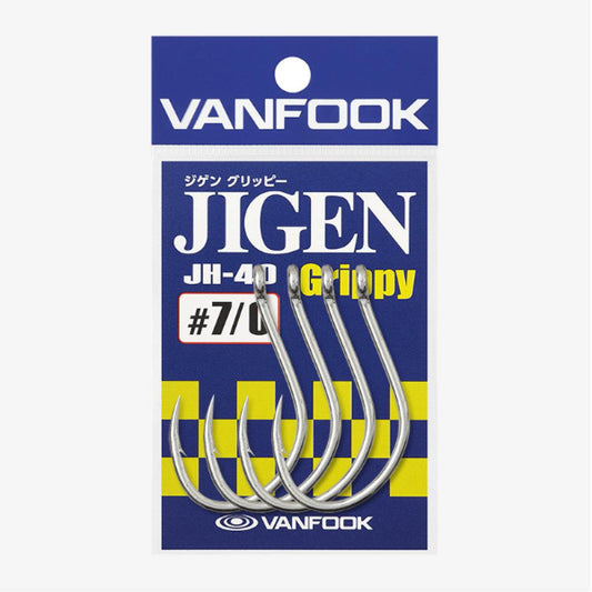 VANFOOK JH-40 JIGEN GRIPPY #8/0 (3 pcs/pack) SILVER - Britannic Trade