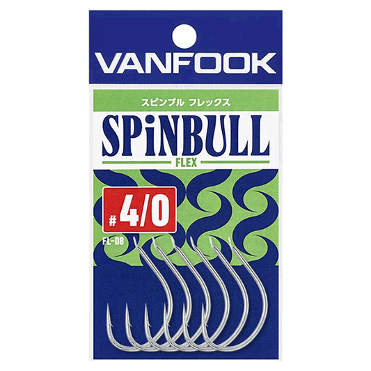 VANFOOK FL-08 SPINBULL FLEX #3/0 (8 pcs/pack ) SILVER