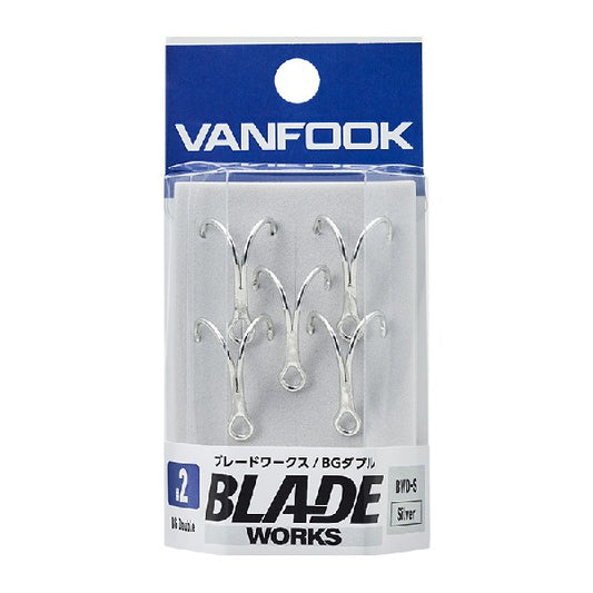 VANFOOK BWD-S BLADE WORKS BG DOUBLE #2 (5 pcs/pack) SILVER